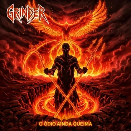 O ódio ainda queima album by Grinder - Drum and Bass Cover Art