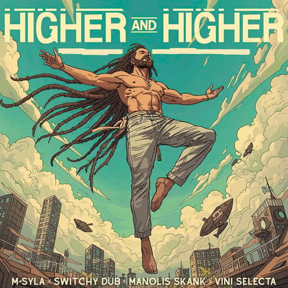 Higher & Higher album by Viniselecta - Drum and Bass Cover Art