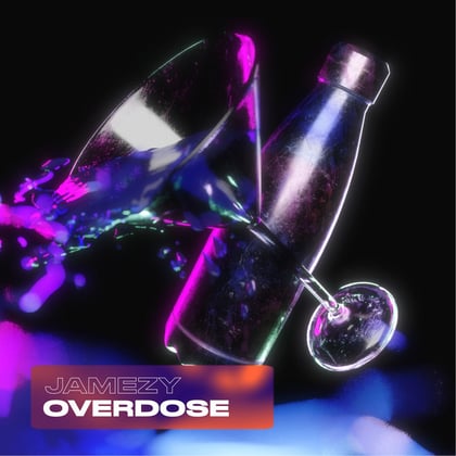 Overdose album by Jamezy - Drum and Bass Cover Art