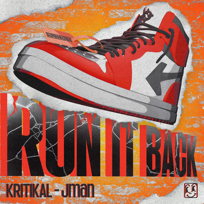 Run It Back album by KRITIKAL & Jman - Drum and Bass Cover Art