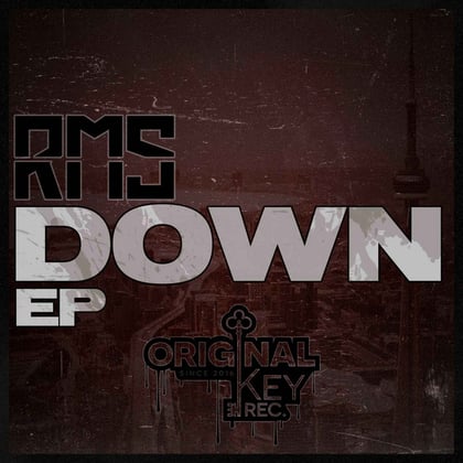 Down album by RMS - Drum and Bass Cover Art