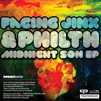 Midnight Son EP album by Trex, Facing Jinx & Philth - Drum and Bass Cover Art