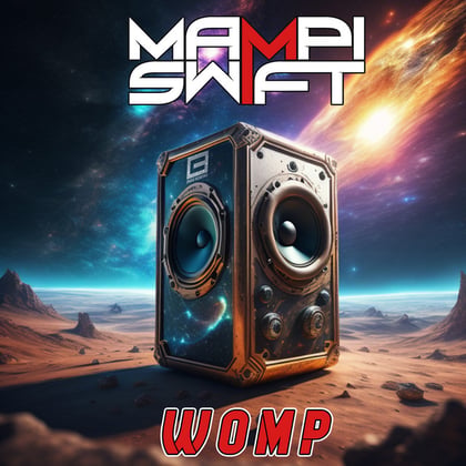 WOMP album by Mampi Swift - Drum and Bass Cover Art