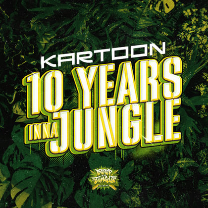10 Years Inna Jungle album by Kartoon - Drum and Bass Cover Art