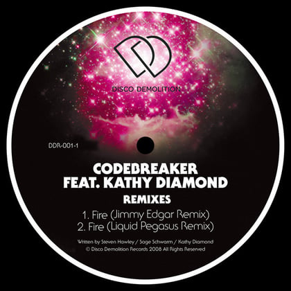 Fire (Feat. Kathy Diamond - Remixes) album by Codebreaker - Drum and Bass Cover Art
