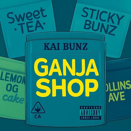 Ganja Shop Remix album by Dutta & Decoder - Drum and Bass Cover Art