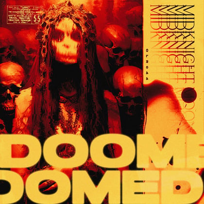 Doomed album by MidKnighT MøøN - Drum and Bass Cover Art
