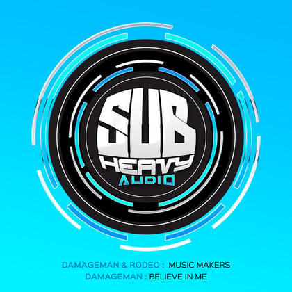 Music Makers / Believe In Me album by Damageman & Rodeo - Drum and Bass Cover Art