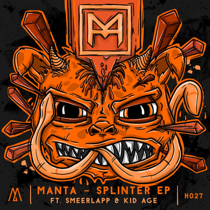 Splinter EP album by Manta & Smeerlapp - Drum and Bass Cover Art