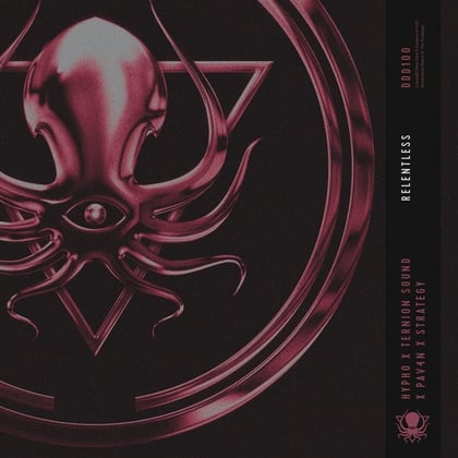 Relentless album by Burr Oak, Ternion Sound, PAV4N, Strategy & Hypho - Drum and Bass Cover Art