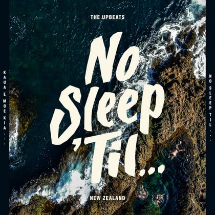 No Sleep 'Til New Zealand album by The Upbeats - Drum and Bass Cover Art