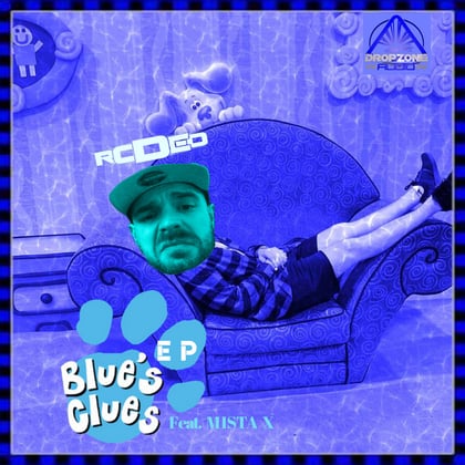 Blue's Clues album by Rodeo - Drum and Bass Cover Art