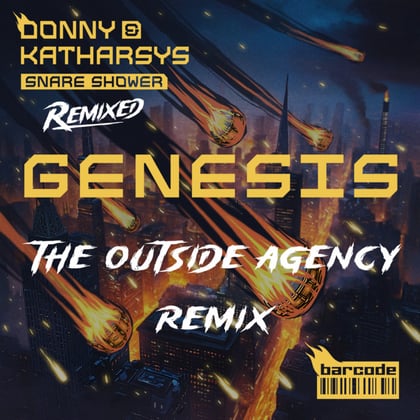 Genesis (The Outside Agency Remix) album by Donny, Katharsys & The Outside Agency - Drum and Bass Cover Art