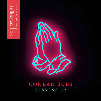 Lessons EP album by Conrad Subs - Drum and Bass Cover Art