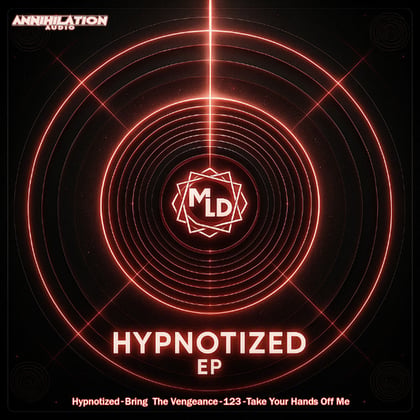 Hypnotized EP album by M.L.D - Drum and Bass Cover Art