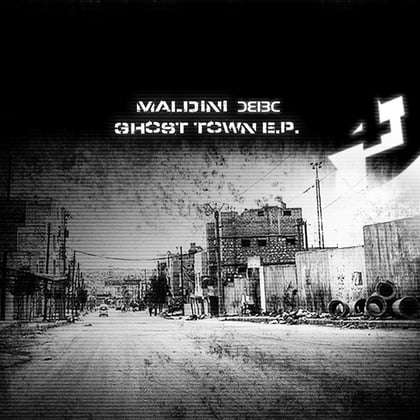 Ghost Town album by Maldini - Drum and Bass Cover Art