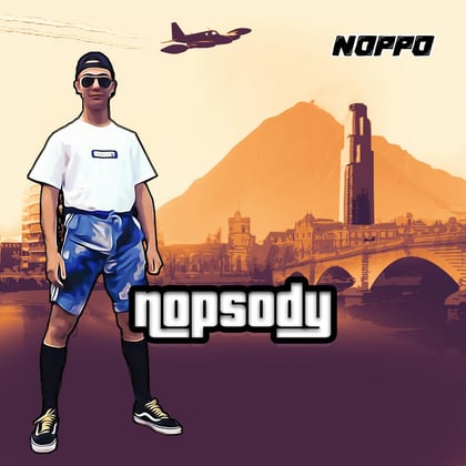 Nopsody album by Noppo - Drum and Bass Cover Art