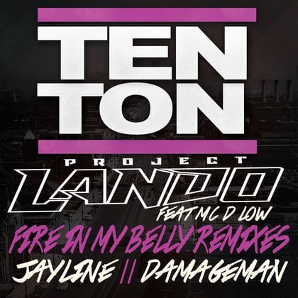 Fire In My Belly Remixes album by Project Lando - Drum and Bass Cover Art