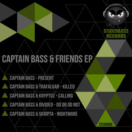 Captain Bass & Friends EP album by Captain Bass - Drum and Bass Cover Art