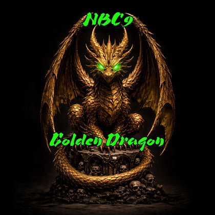 Golden Dragon album by NBC9 - Drum and Bass Cover Art