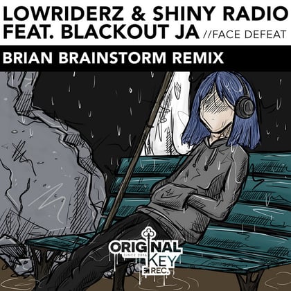 Face Defeat (Brian Brainstorm Remix) album by Lowriderz, Brian Brainstorm, Lowriderz & Shiny Radio & Blackout JA - Drum and Bass Cover Art