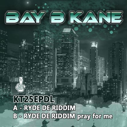 Ryde de Riddim album by Bay B Kane - Drum and Bass Cover Art