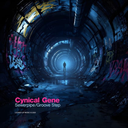 Sewerpipe & Groove Step album by Cynical Gene - Drum and Bass Cover Art