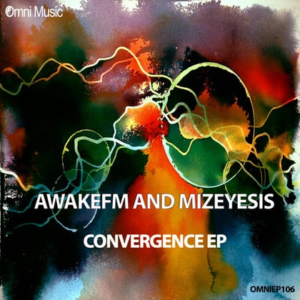 Convergence EP album by Mizeyesis - Drum and Bass Cover Art