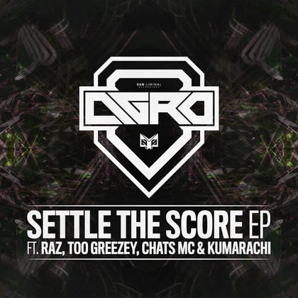Settle The Score album by Agro - Drum and Bass Cover Art
