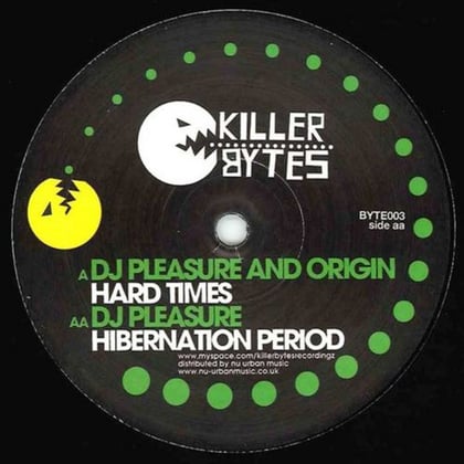 Hard Times / Hibernation Period album by DJ Pleasure - Drum and Bass Cover Art