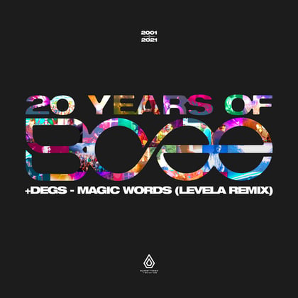 Magic Words album by Koven, BCee, Degs & Levela - Drum and Bass Cover Art