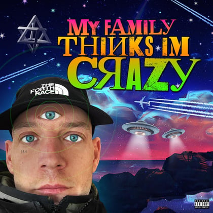 My family thinks im crazy album by Mr Traumatik - Drum and Bass Cover Art