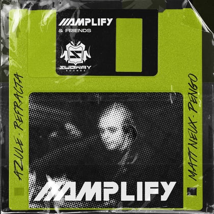 Amplify & Friends album by Capone & Amplify - Drum and Bass Cover Art