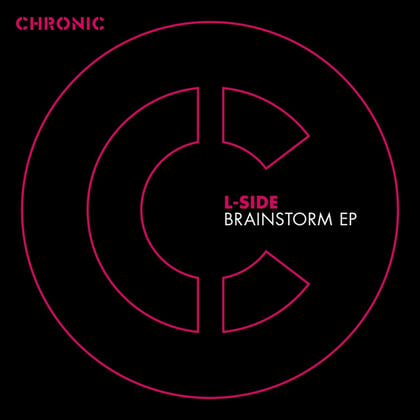 Brainstorm EP album by L-Side - Drum and Bass Cover Art