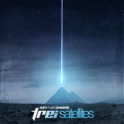 Satellies album by TREi & Jungle Fever - Drum and Bass Cover Art