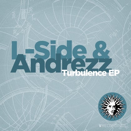 Turbulence EP album by L-Side & Andrezz - Drum and Bass Cover Art