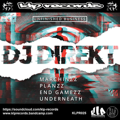 Unfinished Business album by DJ Direkt - Drum and Bass Cover Art