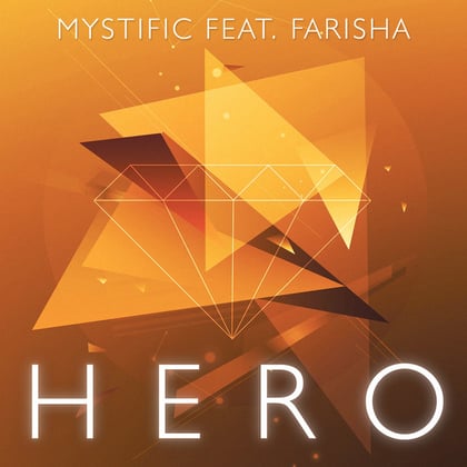 Hero album by Mystific - Drum and Bass Cover Art