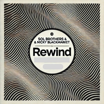 Rewind album by Nicky Blackmarket - Drum and Bass Cover Art