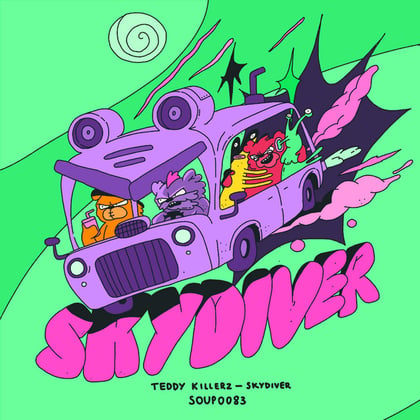 Skydiver album by Teddy Killerz - Drum and Bass Cover Art