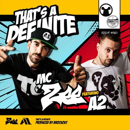 That's a Definite album by MC Zee - Drum and Bass Cover Art