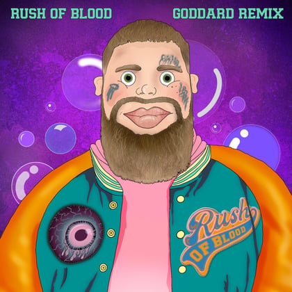 Rush Of Blood (goddard. Remix) album by goddard. - Drum and Bass Cover Art