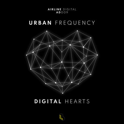 Digital Hearts album by Urban Frequency - Drum and Bass Cover Art