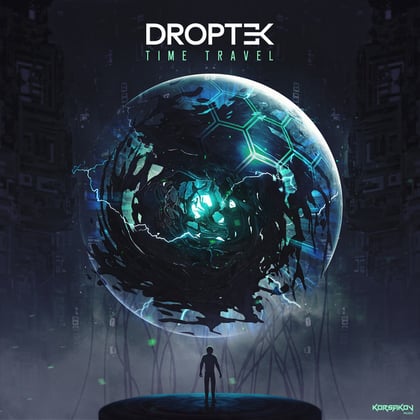 Time Travel album by Droptek - Drum and Bass Cover Art