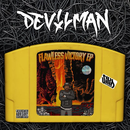 The Flawless Victory album by Vibe Chemistry, Mr Traumatik & Devilman - Drum and Bass Cover Art