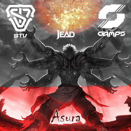 Asura album by The Clamps & SND - Drum and Bass Cover Art