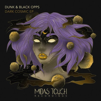 Dark Cosmic EP album by Dunk & Black Opps - Drum and Bass Cover Art