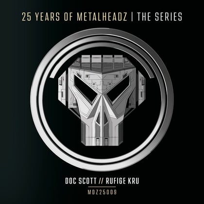 25 Years of Metalheadz – Part 9 album by Doc Scott & Rufige Kru - Drum and Bass Cover Art