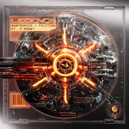 Legends (feat. P Money) album by Friction - Drum and Bass Cover Art