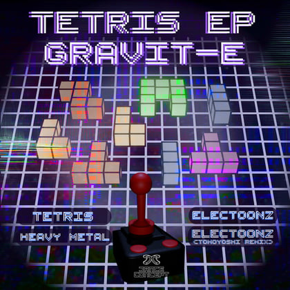 Tetris EP album by Gravit-E - Drum and Bass Cover Art